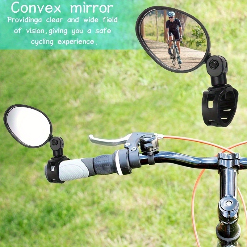 1/2PCS  Bike Mirrors, Acrylic  - огляд і ціна Mirror Handlebar Convex