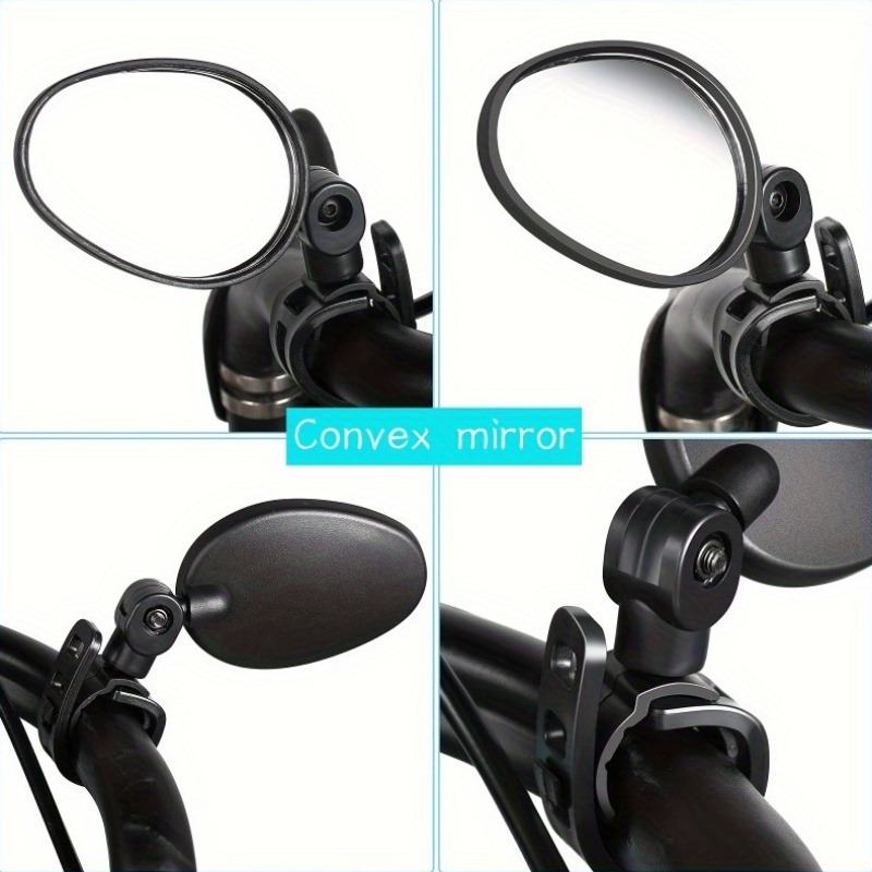 1/2PCS  Bike Mirrors, Acrylic  - огляд і ціна Mirror Handlebar Convex