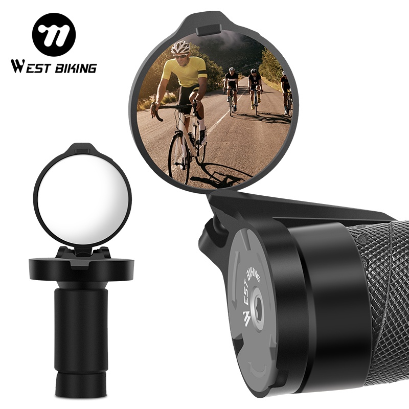 WEST BIKING 2PC Bar End Bicycl - огляд і ціна Mirror Handlebar Convex