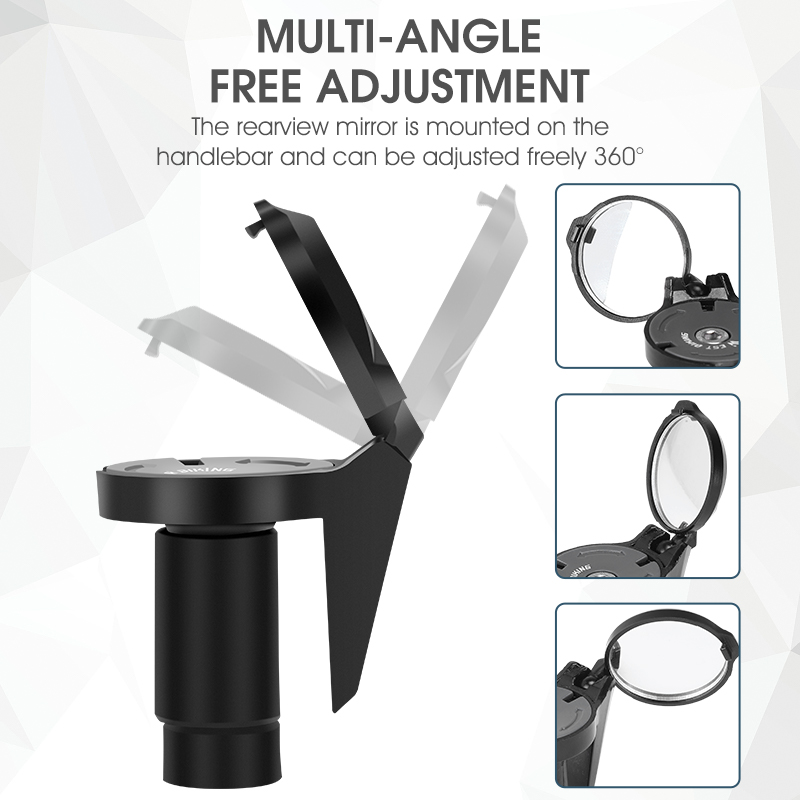 WEST BIKING 2PC Bar End Bicycl - огляд і ціна Mirror Handlebar Convex